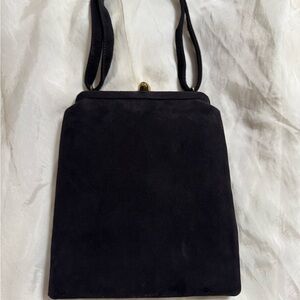 Vintage Black Suede Women's Bag